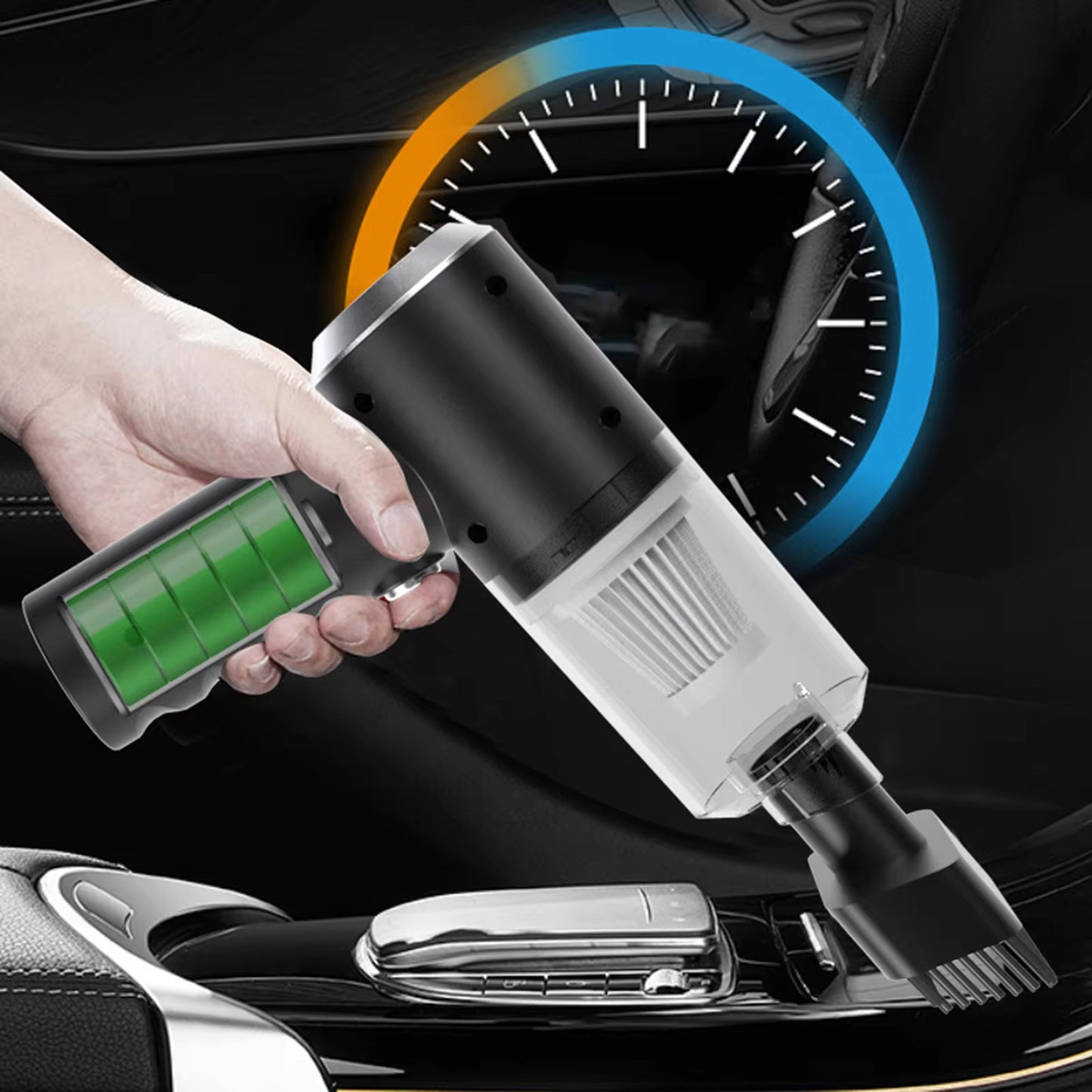 120W Portable Car Vacuum Cleaner USB Car Cleaning Tool Car Accessories Car Vacuum for Office Bedroom Travel Car Interior Kitchen